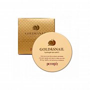 Petitfee Патчи гидрогелевые для кожи вокруг глаз Золото и Улитки экстракт Gold & Snail Eye Patch 60 шт.