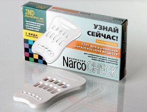 Narcocheck Мультипанель на 3 вида наркотических в-в: опиаты, марихуана, амфетамин (MULTI – 3)