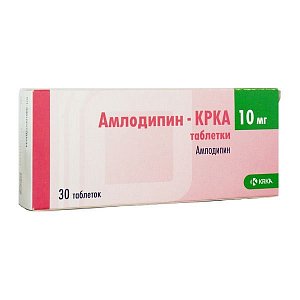 Амлодипин-КРКА таблетки 10 мг 30 шт.