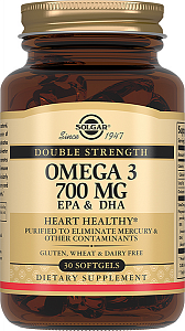 Солгар Двойная Омега-3 ЭПК/ГДК капсулы 700 мг 60 шт. (БАД)