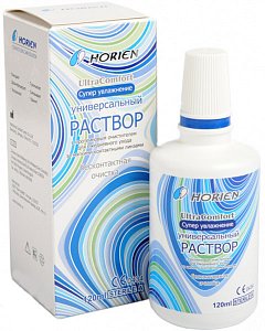 Раствор Ultra Comfort Horien для контактных линз, 120 мл