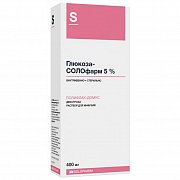 Глюкоза-Солофарм раствор для инфузий 5 % флакон 400 мл