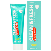 Consly Clean&Fresh Гелевая зубная паста с гинкго билоба и морскими водорослями 105г