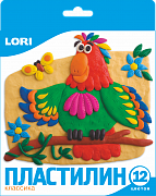 Lori Набор пластилина Классика 12 цветов с европодвесом