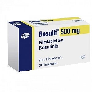 Бозулиф таблетки покрытые пленочной оболочкой 500 мг 28 шт.