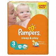 Pampers Подгузники Sleep & Play Midi 5-9 кг 78 шт.