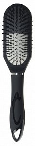 Beauty Style Щетка для волос массажная 7119 черно-белая узкая
