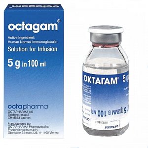 Октагам раствор для инфузий 5% 50 мг/мл флакон 100 мл