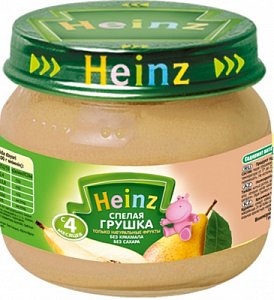 Heinz Пюре Спелая грушка с 4 мес. 80 г