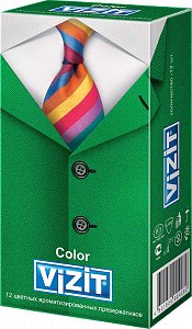 Vizit Презервативы Color ароматизированные цветные 12 шт.