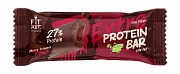 Батончик протеиновый 55г Вишневый брауни Fit Kit Protein bar EXTRA