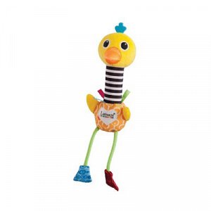 Lamaze Развивающая игрушка с пищалкой Веселый страус