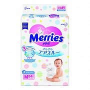 Merries Подгузники р.M 6-11 кг 64 шт. Merries Подгузники р.M 6-11 кг 64 шт.