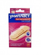 Лейкопластырь бактерицидный набор эластичный 20 шт. Унипласт Лейкопластырь бактерицидный