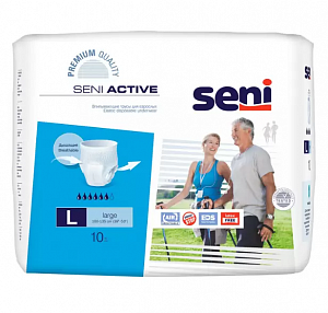 Seni Active подгузники-трусики для взрослых 10 шт. Large 100-135 см