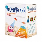 Космический песок Классический КП04К10Н 1 кг, песочница + формочки Космический песок Классический КП04К10Н 1 кг, песочница + формочки