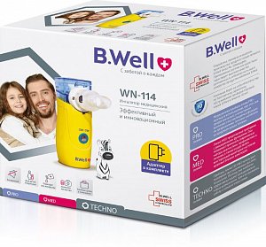 B.Well [Би Велл] Ингалятор WN-114 электронно-сетчатый для детей