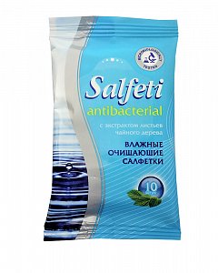 Salfeti [Салфети] Antibacterial салфетки влажные антибактериальные 10 шт.