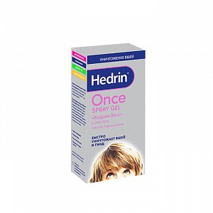 Hedrin Once Средство педикулицидное спрей гель 60 мл