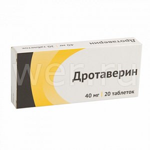 Дротаверин таблетки 40 мг 20 шт. Озон
