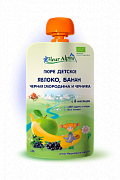 Fleur Alpine Пюре яблоко, банан, черная смородина и черника Organic в упаковке 6 мес. 120 г