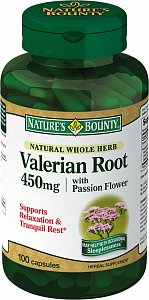 Nature`s Bounty Корень валерианы капсулы 450 мг 100 шт. (БАД)