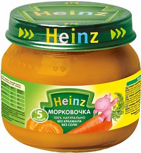Heinz Пюре Морковочка с 5 мес. 80 г