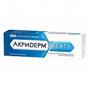 Акридерм Гента крем для наружного применения 0,05 г+0,1 г туба 15 г Акридерм ГЕНТА