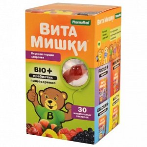Витамишки Био+ Пребиотик пастилки жевательные 30 шт. (БАД)