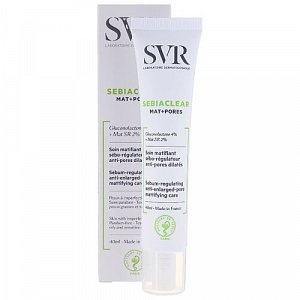SVR Sebiaclear Mat + Pores Гель-уход матирующий 40 мл