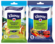 Kleenex Салфетки влажные антибактериальные Дисней 10 шт. Kleenex Салфетки влажные антибактериальные Дисней 10 шт.