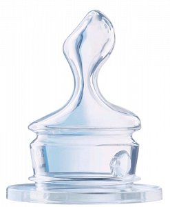 NUK Соска Classic силиконовая с воздушным клапаном для молочной смеси M для детей с рождения