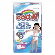 GooN Подгузники-трусики 9-14 кг L 44 шт. для девочек