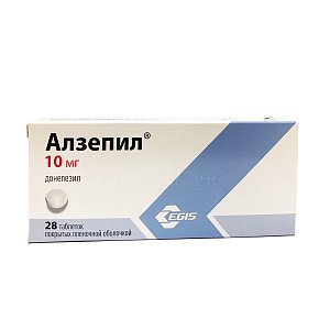 Алзепил таблетки покрытые пленочной оболочокой 10 мг 28 шт.