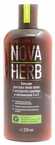 Бальзам для волос Nova herb 250мл крапива