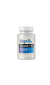 Магний + В6 таблетки покрытые оболочкой 650 мг 60 шт. (БАД)