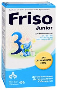 Friso Junior 3 Молочко с 12 мес. до 3 лет картонная упаковка 400 г
