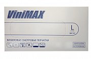 Перчатки ViniMAX виниловые нестерильные неопудренные смотровые р. L 100 шт. (50 пар)