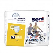 Seni Active Normal Подгузники-трусики для взрослых р.S 10 шт. (55-85см) Seni Active Normal Подгузники-трусики для взрослых р.S 10 шт. (55-85см)