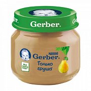 Gerber Пюре Груша Вильямс с 4 мес. 80 г
