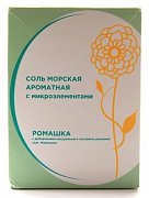 Соль морская для ванн 500г кор. лечебные травы ромашка