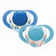 Chicco Physio Compact Пустышка латексная Морская 2 шт. 12м+