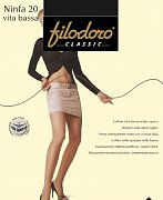 Filodoro Колготки Ninfa 20 Den vita bassa р.2 glace