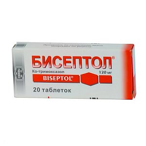Бисептол таблетки 120 мг 20 шт.