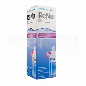 ReNu MultiPlus раствор для линз для чувствительных глаз 360 мл с контейнером для хранения линз