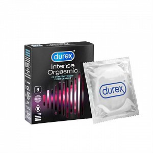 Durex Презервативы Intense orgasmic с ребристой и точечной структурой 3 шт.