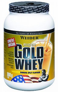 Weider Gold Whey Protein 908г банана-сплит банка