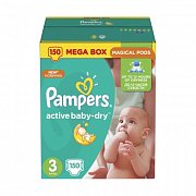 Pampers Подгузники Active Baby-Dry Midi 5-9 кг 150 шт.