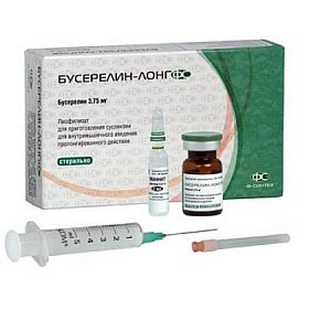 Бусерелин-лонг лиофилизат для приготовления суспензии для внутримышечного введения пролонгированного действия 3,75 мг Ф-Синтез