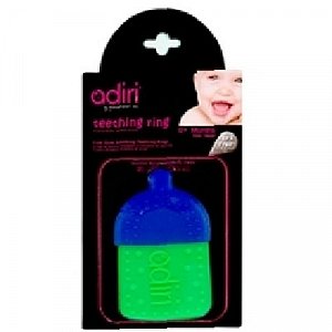Adiri Прорезыватель для зубов Bottle Teething Ring cyan-green